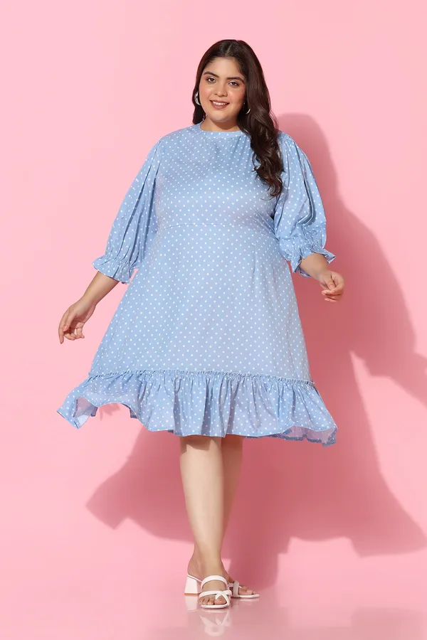 Sky_Blue_Polyester_Blend_Flowy_Dress_For_Women