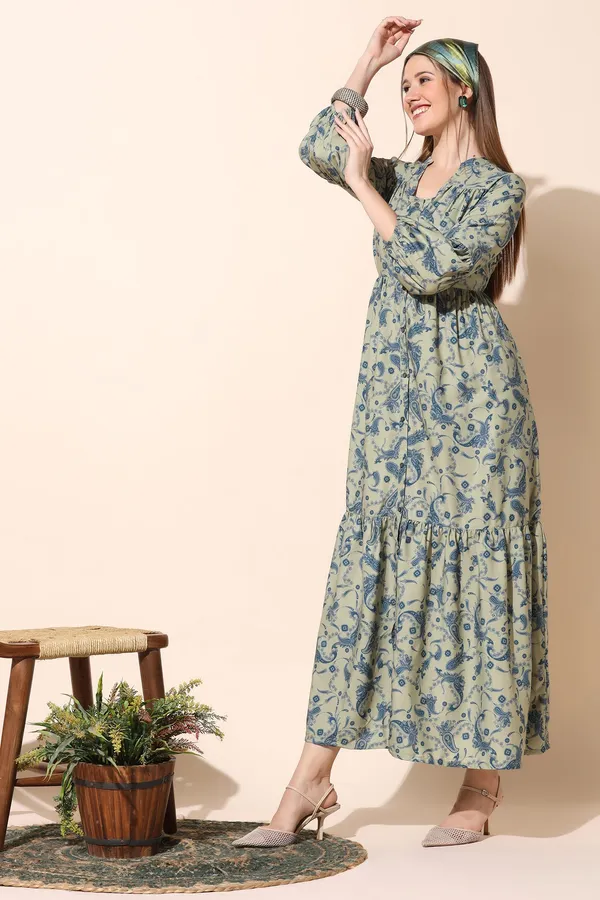 Mehandi_Paisley_Print_Tiered_Maxi_Dress_For_Women