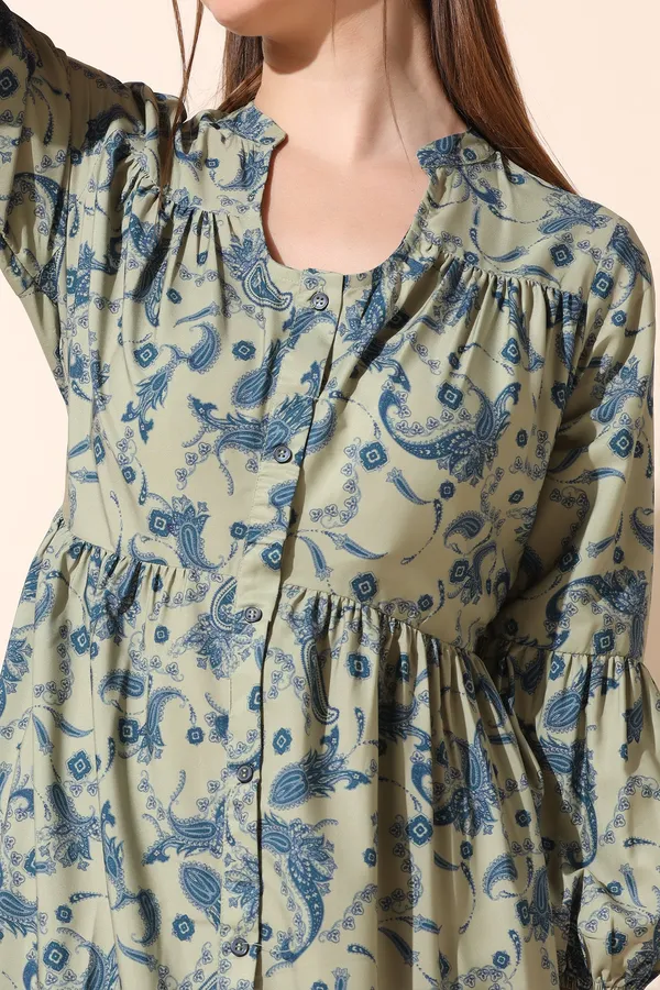 Mehandi_Paisley_Print_Tiered_Maxi_Dress_For_Women