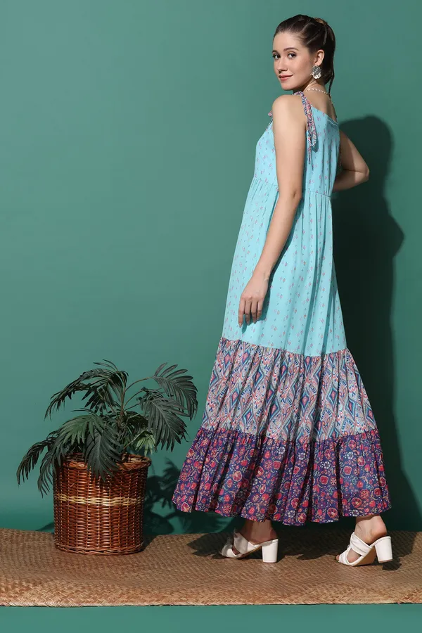Sky_Print_Georgette_Tiered_Maxi_Dress_For_Women