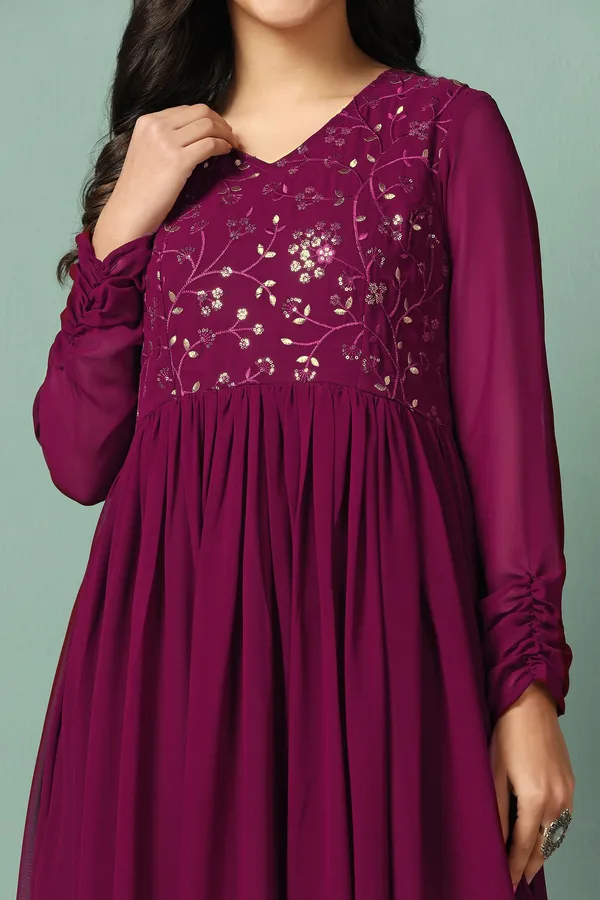 Wine_Georgette_Embroidery_A-Line_Maxi_Dress_For_Women