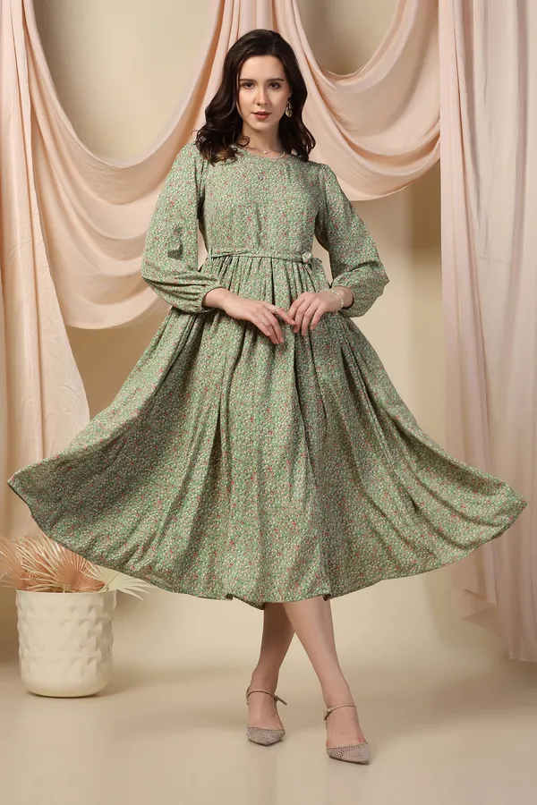 Pista_Polyester_Dress_with_Floral_Print_|_Premium_Fabric_and_Calf_Length_Dress_For_Women