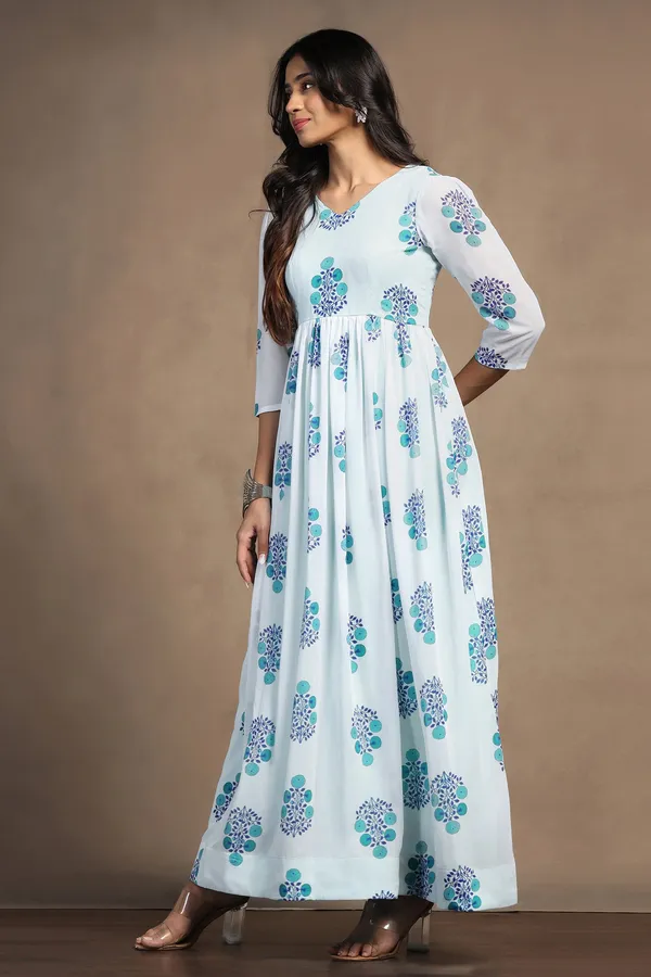 Sky_Blue_Georgette_Floral_Print_A-Line_Maxi_Length_Dress_For_Women