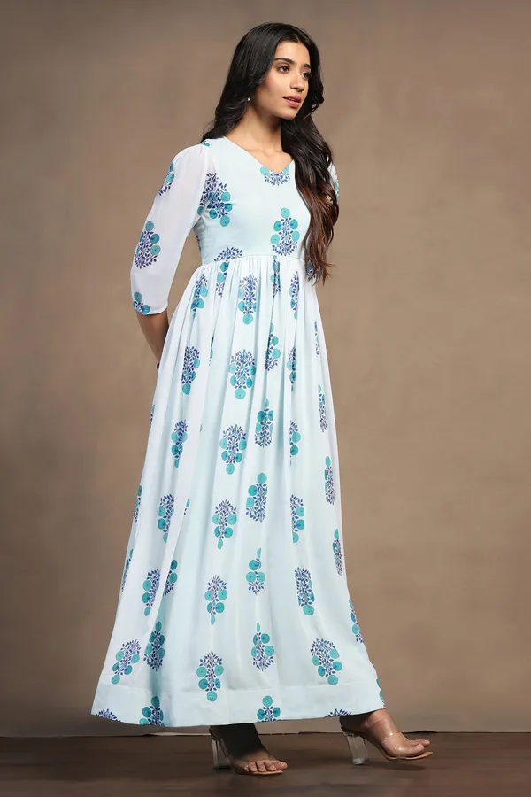 Sky_Blue_Georgette_Floral_Print_A-Line_Maxi_Length_Dress_For_Women