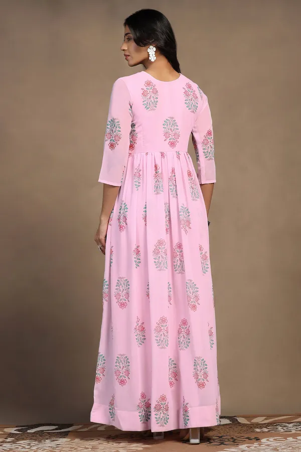 Light_Pink_Georgette_Floral_Print_A-Line_Maxi_Length_Dress_For_Women