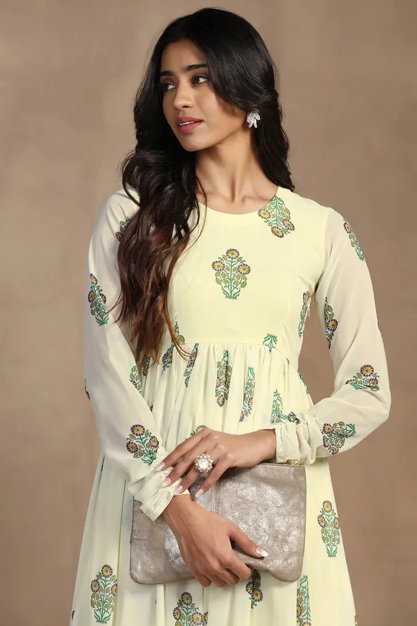 Light_Yellow_Georgette_Floral_Print_A-Line_Maxi_Length_Dress_For_Women