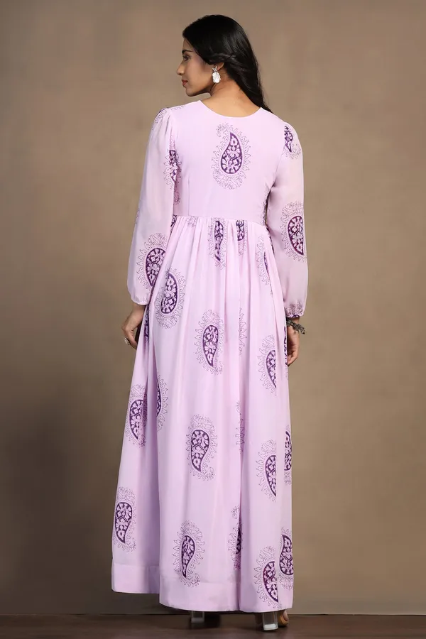 Light_Pink_Georgette_Floral_Print_A-Line_Maxi_Length_Dress_For_Women