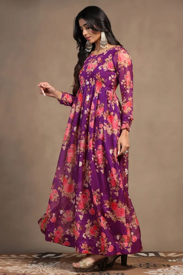 Purple_Tabby_Organza_Floral_Print_Gathered_Maxi_Dress_For_Women