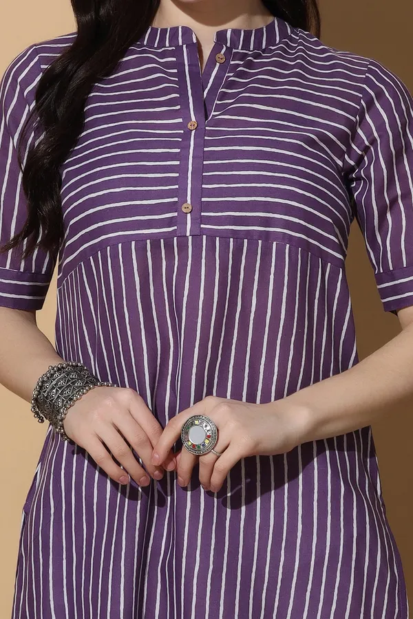Purple_Cotton_Stripe_Printed_Straight_Kurta_For_Women