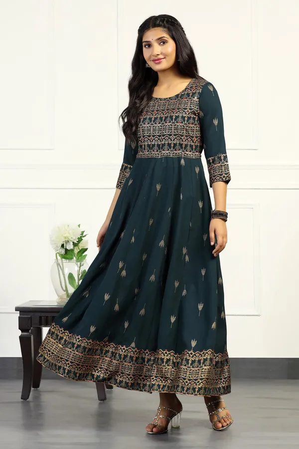 Rama_Cotton_Floral_Printed_Anarkali_Maxi_Length_Kurta