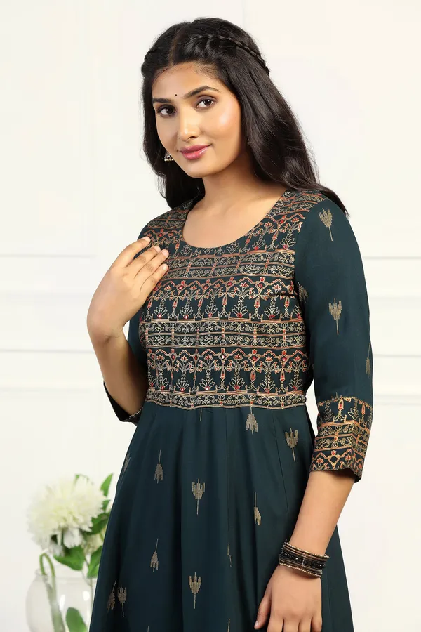 Rama_Cotton_Floral_Printed_Anarkali_Maxi_Length_Kurta