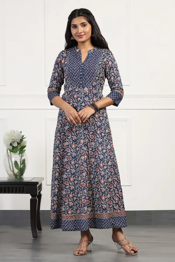Blue_Cotton_Floral_Printed_Anarkali_Maxi_Length_Kurta
