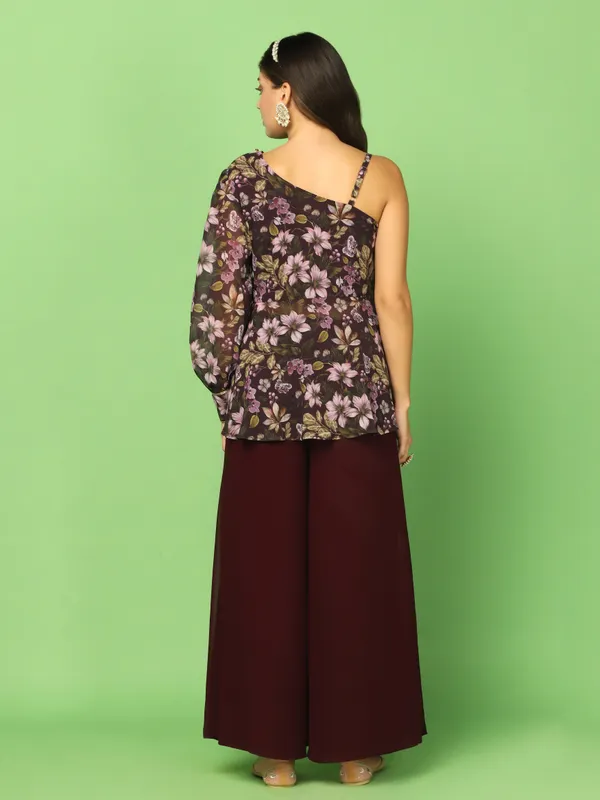 Georgette_One_Shoulder_Top,_Palazzo_And_Dupatta_Set_For_Women