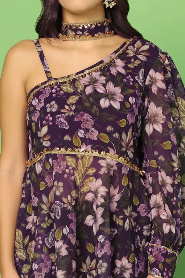 Georgette_One_Shoulder_Top,_Palazzo_And_Dupatta_Set_For_Women