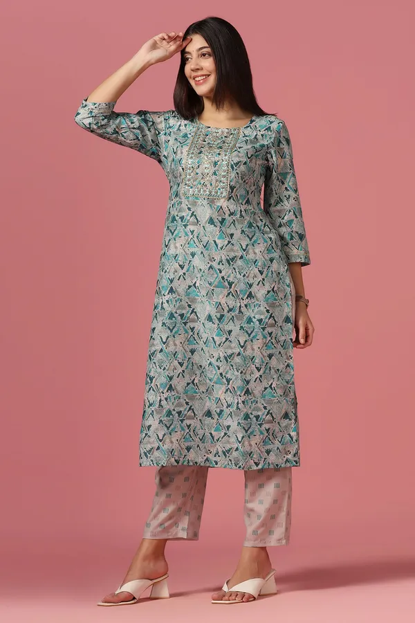 Beige_Poly_Muslin_Printed_Kurta_And_Pant_Set