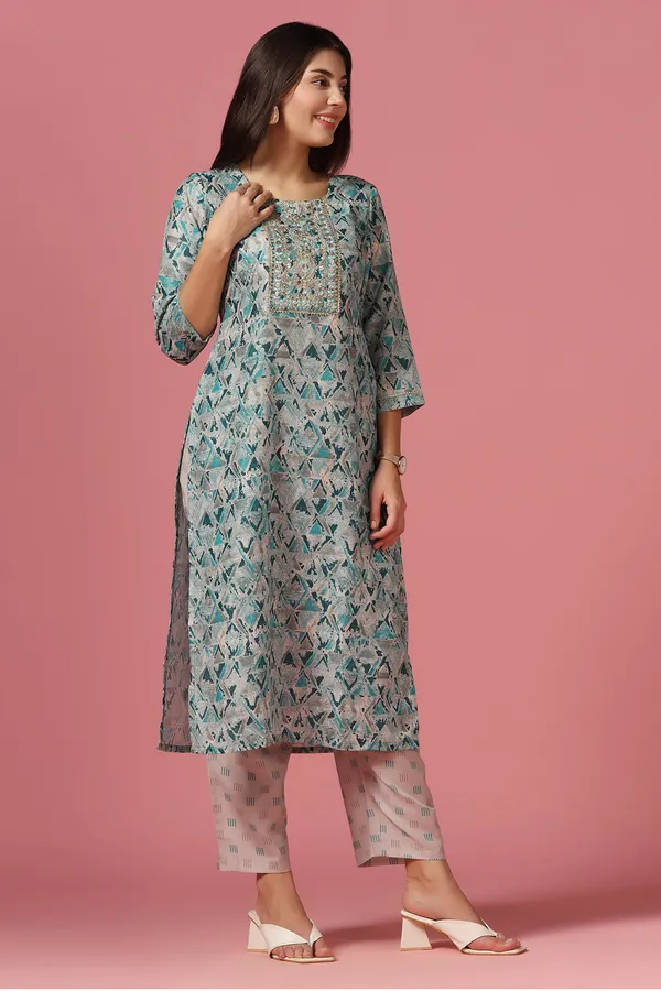 Beige_Poly_Muslin_Printed_Kurta_And_Pant_Set
