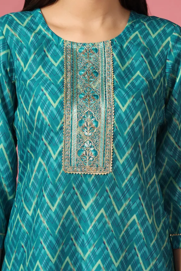 Rama_Poly_Muslin_Printed_Kurta_And_Pant_Set