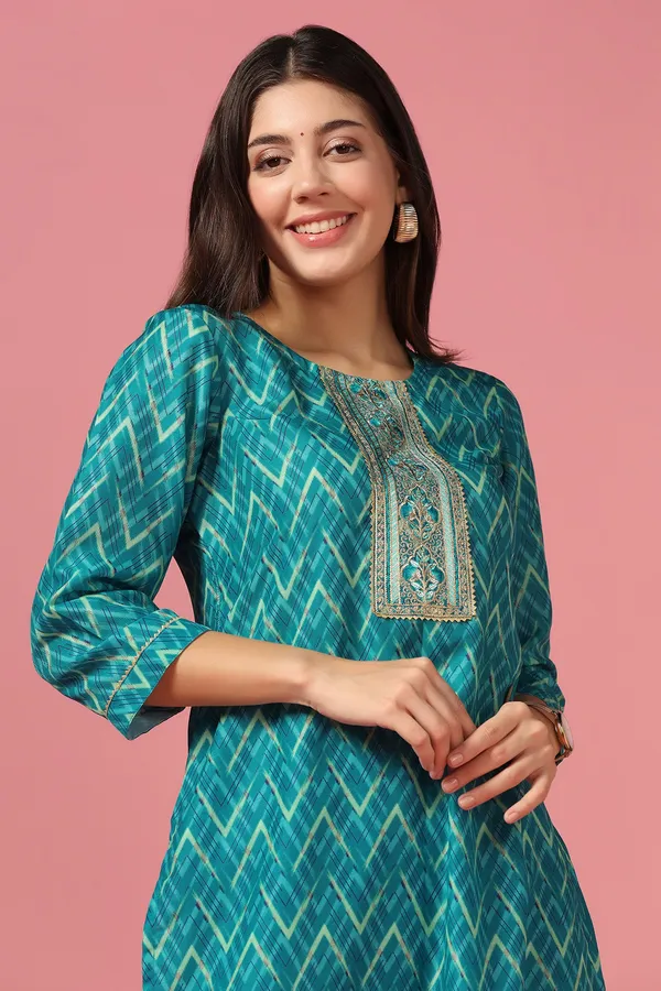 Rama_Poly_Muslin_Printed_Kurta_And_Pant_Set