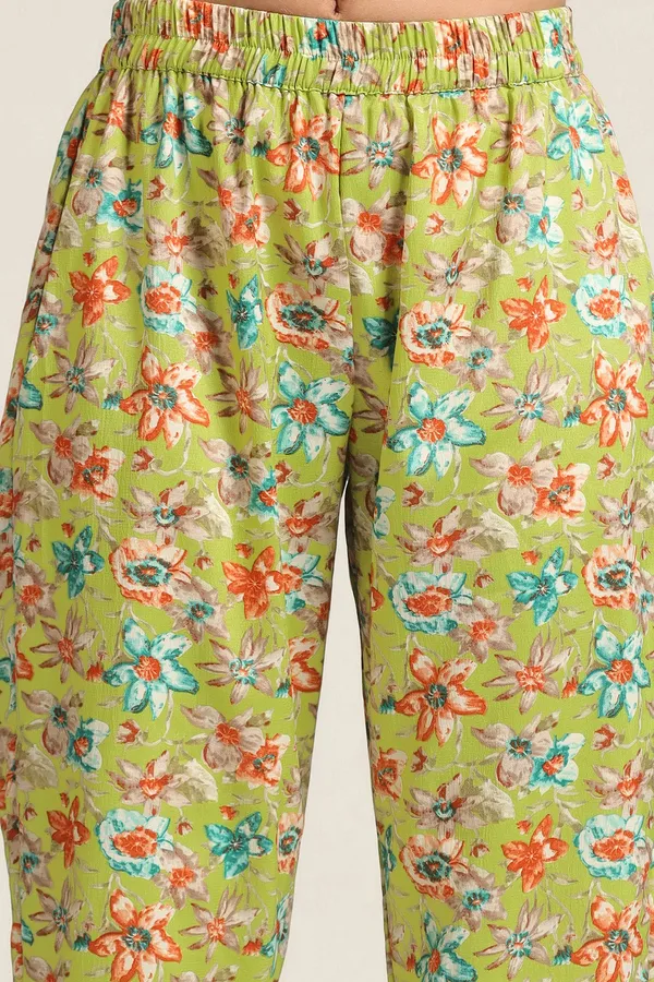 Parrot_Floral_Print_Kurta_With_Pant_Set
