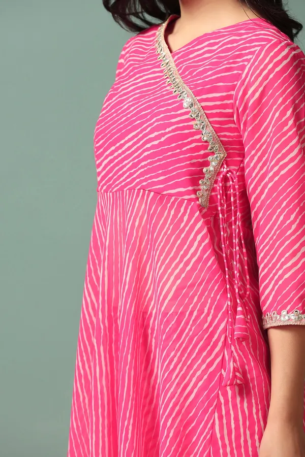 Pink_Georgette_Printed_Kurta_With_Palazzo_Set_For_Women