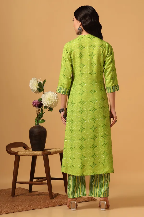 Parrot_Cotton_Slub_Printed_Kurta_With_Pant_Set