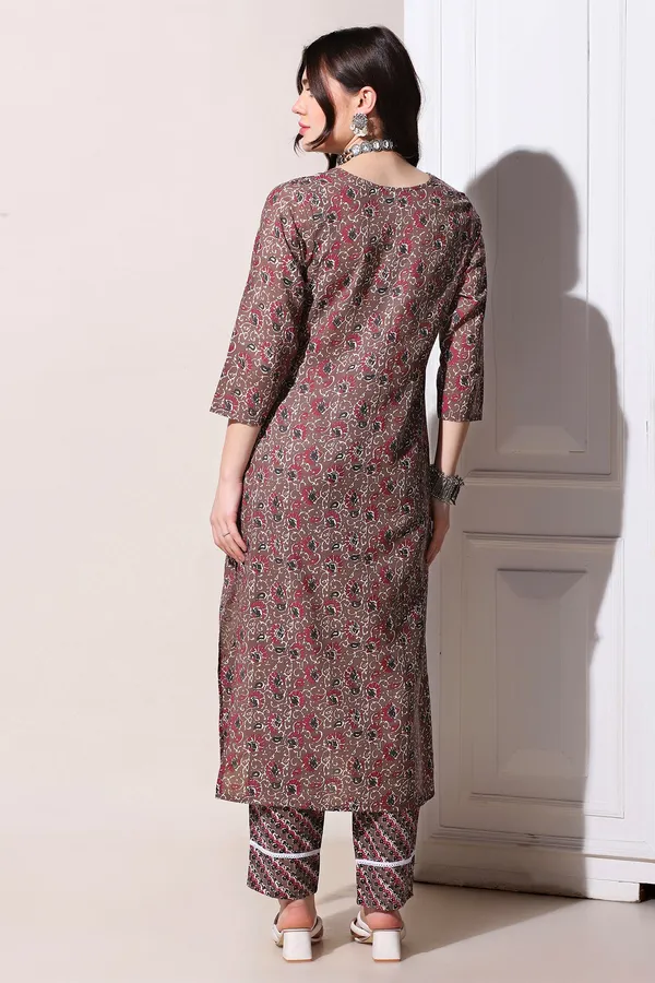 Brown_Cotton_All-Over_Printed_Kurta_With_Pant_Set