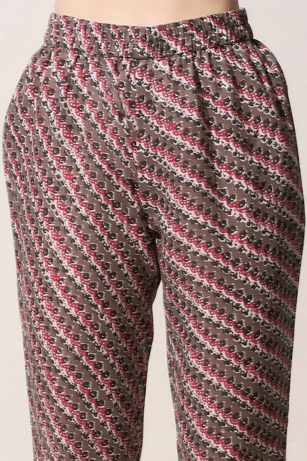 Brown_Cotton_All-Over_Printed_Kurta_With_Pant_Set