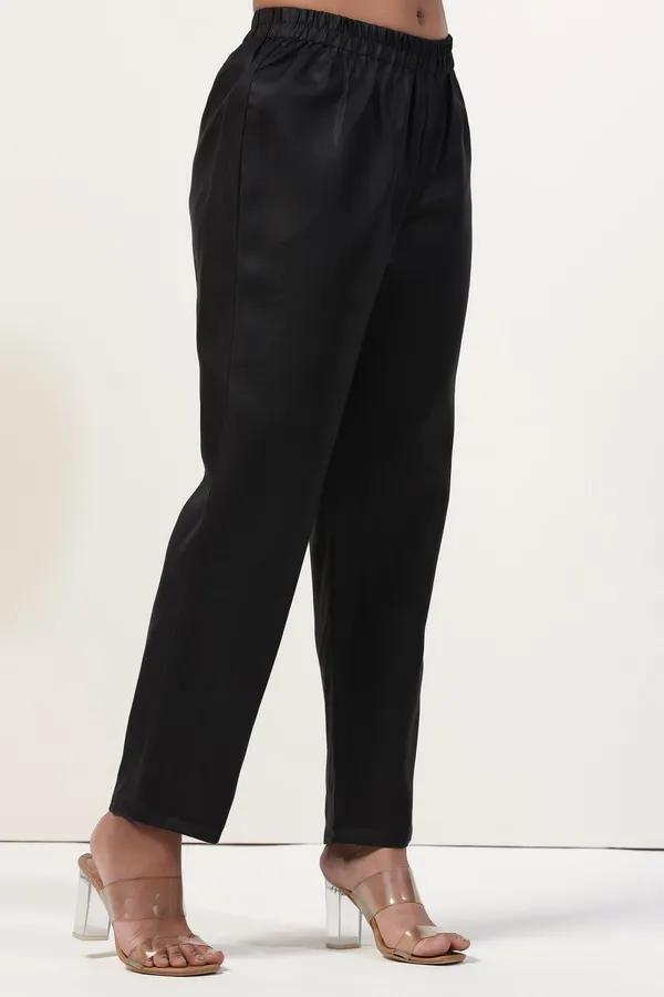 Black_Georgette_Straight_Leheriya_Printed_Kurta_And_Pant_With_Dupatta_Set