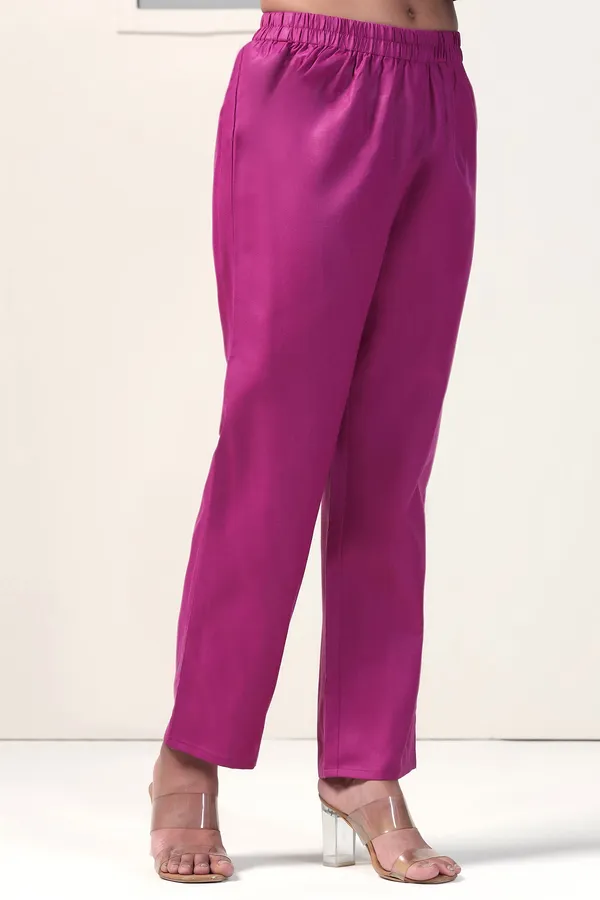 Purple_Georgette_Straight_Leheriya_Printed_Kurta_And_Pant_With_Dupatta_Set