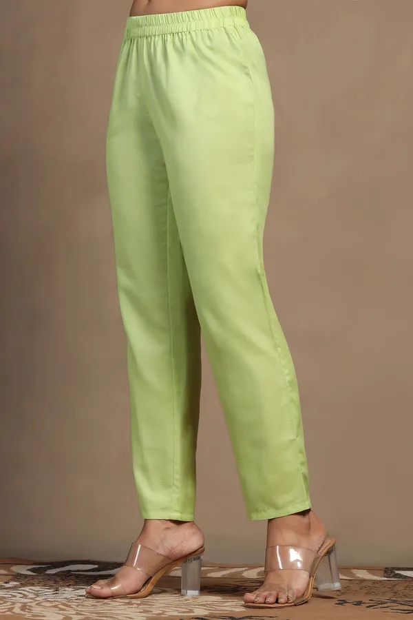 Pista_Cotton_Blend_A_Line_Emboidered_Kurta_And_Pant_With_Dupatta_Set