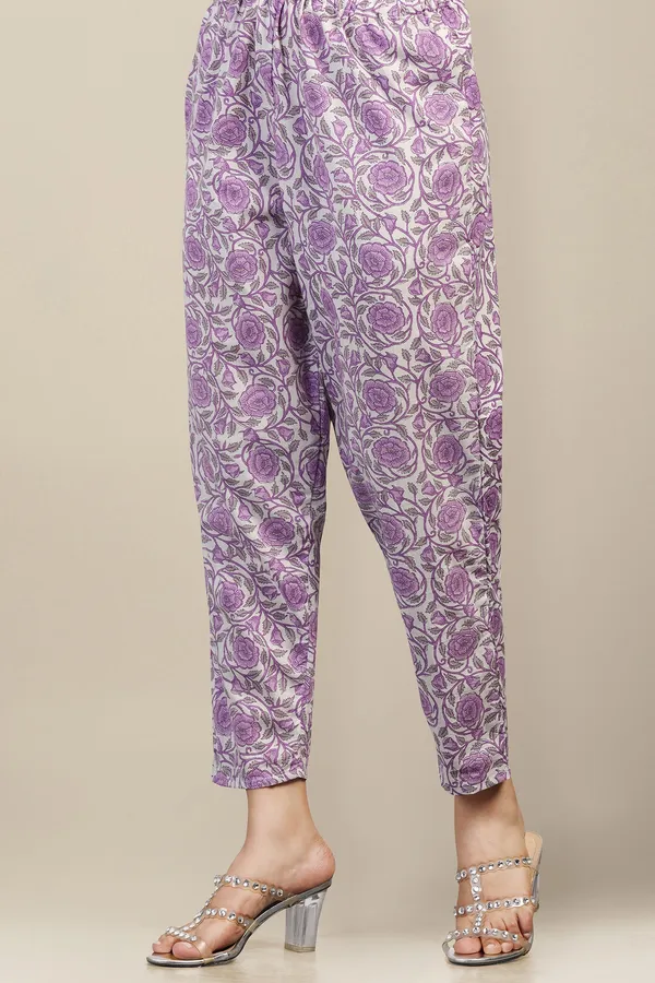 White_Cotton_All-Over_Printed_Calf_Length_Kurta_And_Pant_With_Dupatta_Set