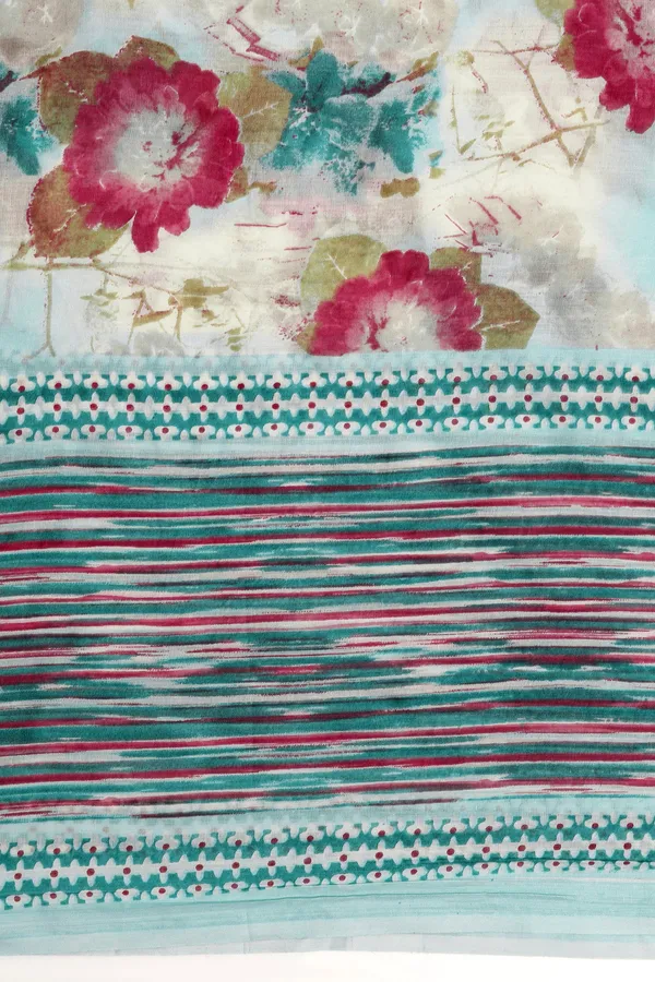Sea_Green_Cotton_All-Over_Printed_Calf_Length_Kurta_And_Pant_With_Dupatta_Set