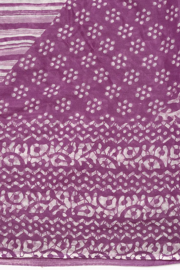 Purple_Cotton_All-Over_Printed_Calf_Length_Kurta_And_Pant_With_Dupatta_Set