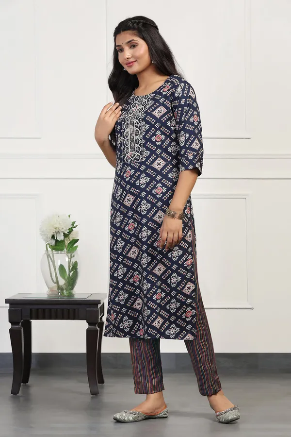 Rama_Cotton_All-Over_Printed_Calf_Length_Kurta_With_Pant_Set