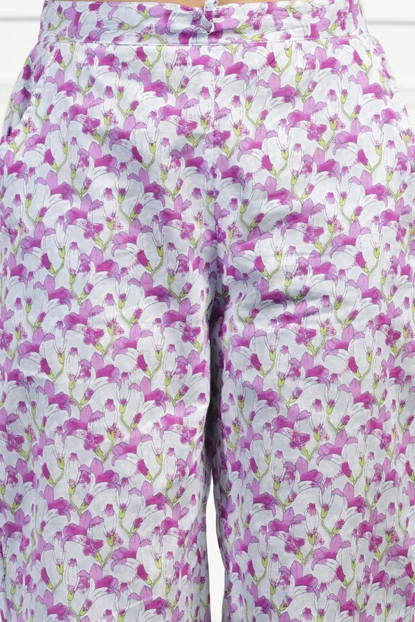 Purple_Cotton_All-Over_Printed_Calf_Length_Kurta_With_Pant_Set