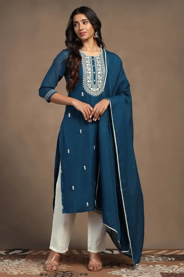 Rama_Kota_Doriya_Ankle_Length_Kurta_Pant_Suit_Set