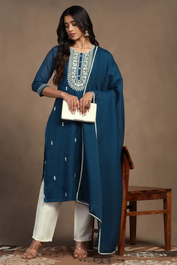Rama_Kota_Doriya_Ankle_Length_Kurta_Pant_Suit_Set