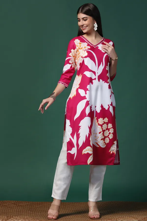 Pink_Cotton_Blend_Ankle_Length_Kurta_Pant_Suit_Set