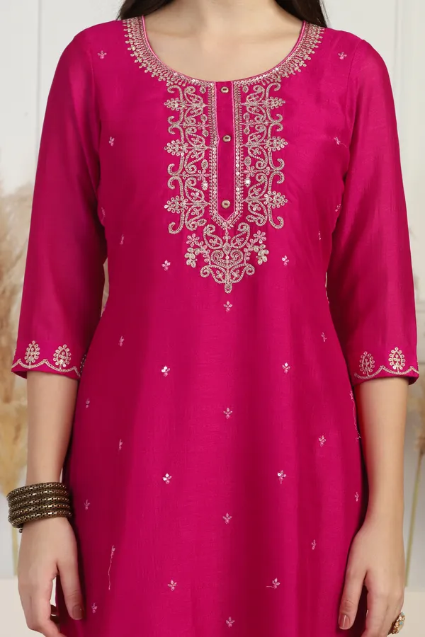 Rani_Silk_Blend_Ankle_Length_Kurta_Pant_Suit_Set