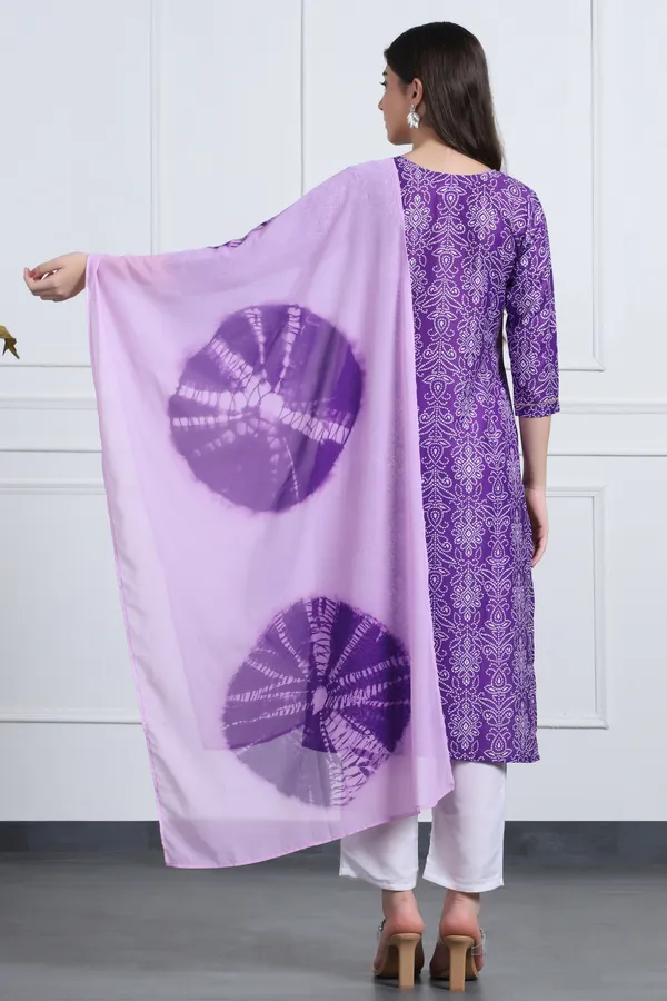 Purple_Muslin_Ankle_Length_Kurta_Pant_Suit_Set
