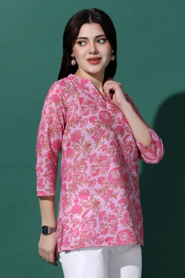 Pink_Cotton_Floral_Printed_Top_For_Women