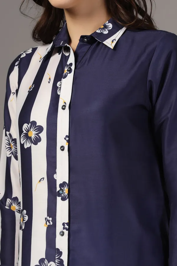 Navy_Blue_Muslin_One_Side_Printed_Regular_Fit_Women_Shirt_For_Women