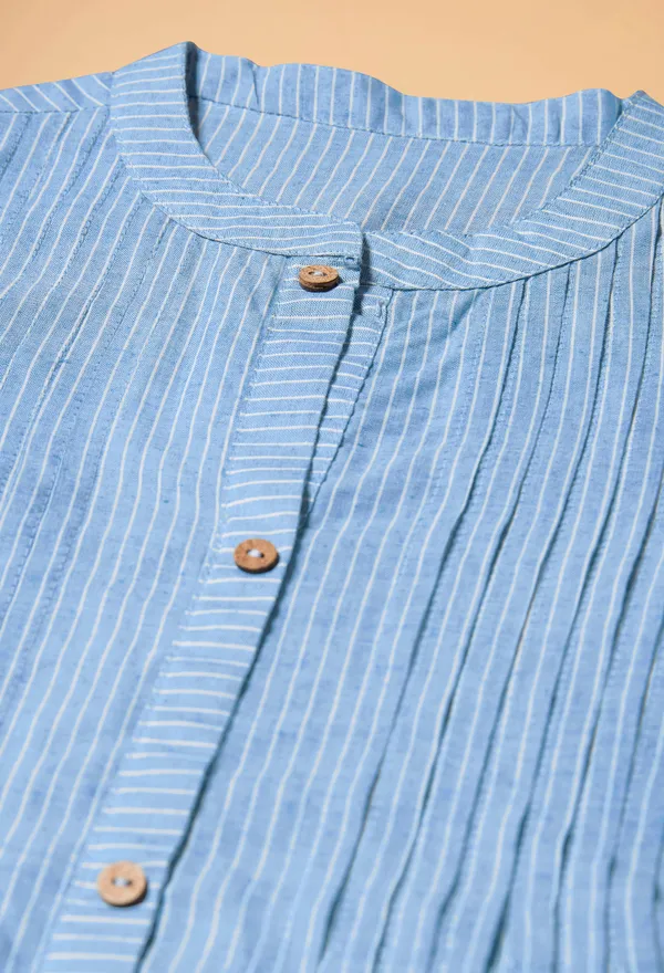 Blue__Cotton_Stripe_Printed_Top_For_Women