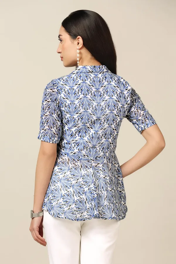Blue_Georgette_All-Over_Printed_Top_For_Women