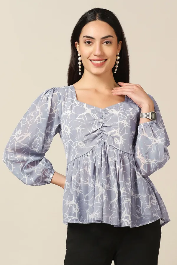 Grey_Georgette_Abstract_Print_Top_For_Women
