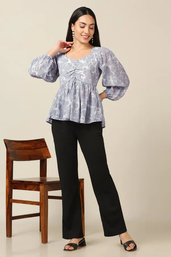 Grey_Georgette_Abstract_Print_Top_For_Women
