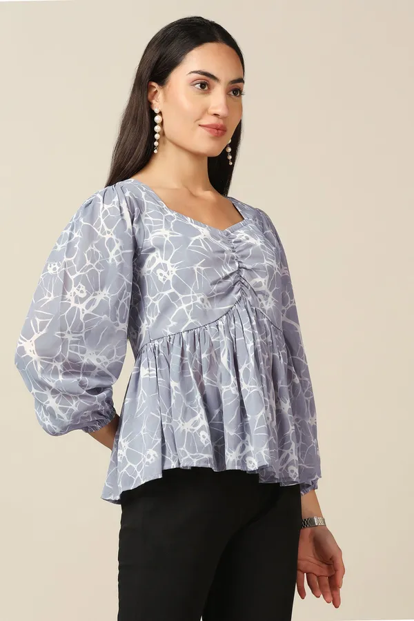Grey_Georgette_Abstract_Print_Top_For_Women