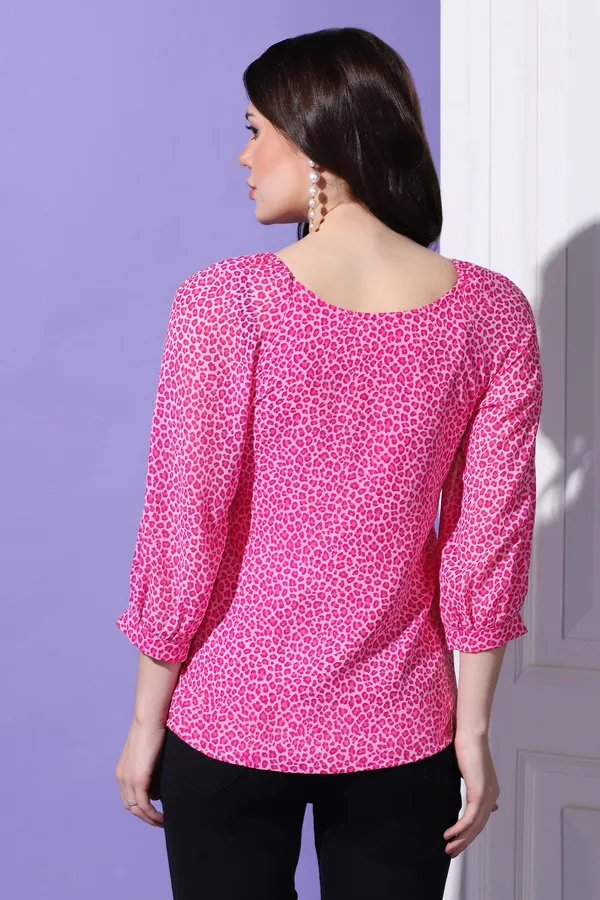 Pink_Georgette_All-Over_Printed_Top_For_Women