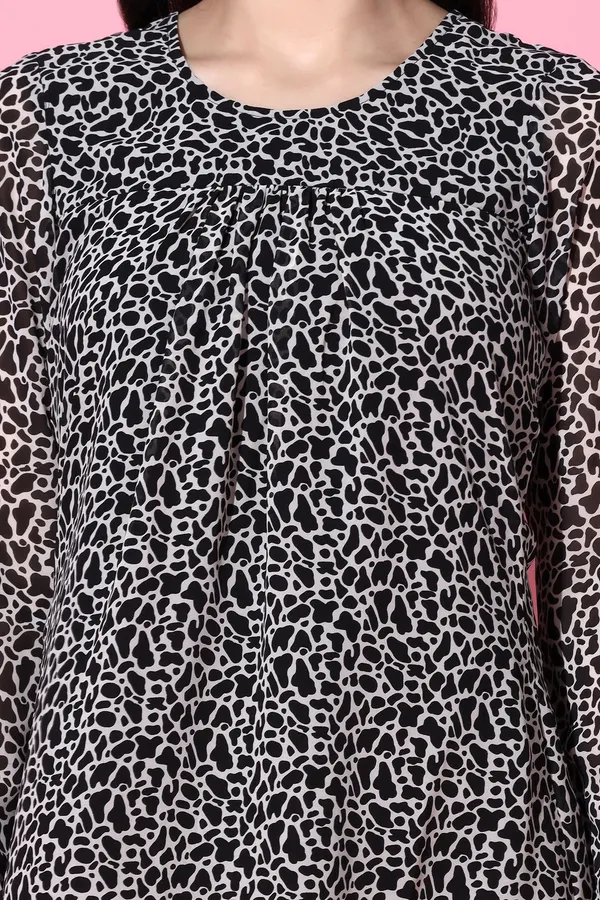 Black_Georgette_All-Over_Printed_Top_For_Women