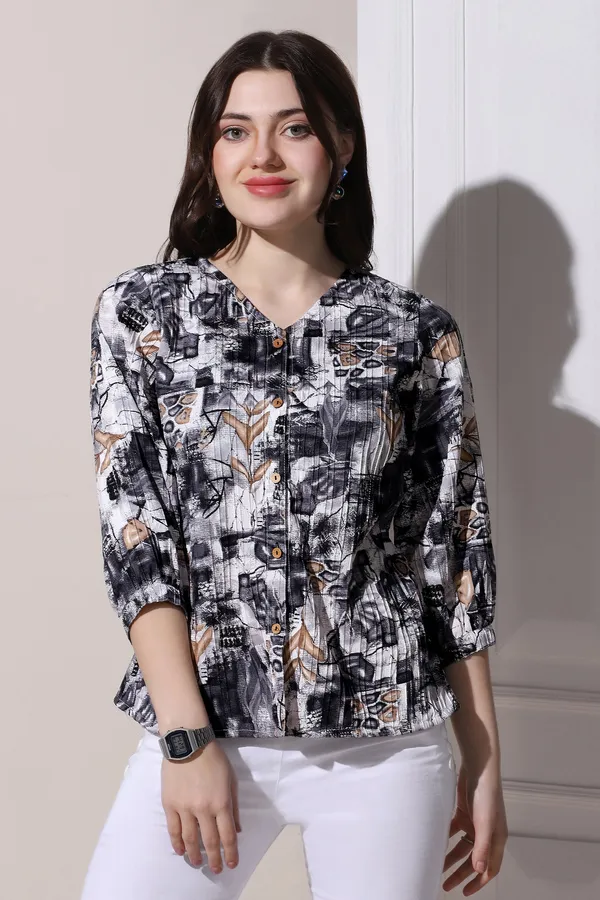 Black_Cotton_Blend_All-Over_Printed_Casual_Top_For_Women